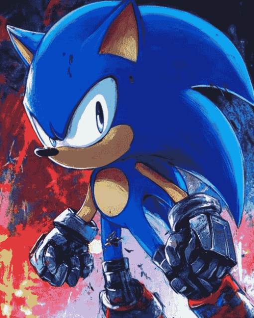 Aesthetic Metal Sonic Diamond Painting