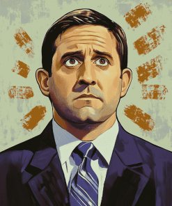 Aesthetic Michael Scott Pop Culture Diamond Painting