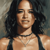 Aesthetic Michelle Rodriguez Diamond Painting