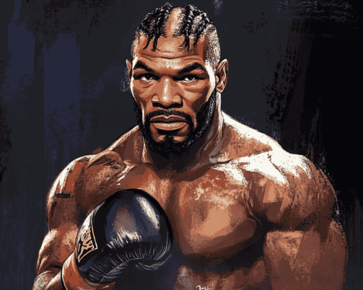 Aesthetic Mike Tyson Boxer Diamond Painting