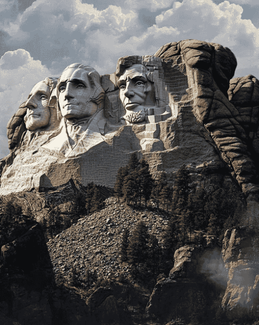 Aesthetic Mount Rushmore North Dakota Diamond Painting