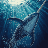 Aesthetic Narwhal Marine Diamond Painting