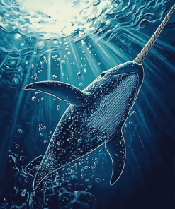 Aesthetic Narwhal Marine Diamond Painting