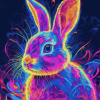 Aesthetic Neon Rabbit Diamond Painting