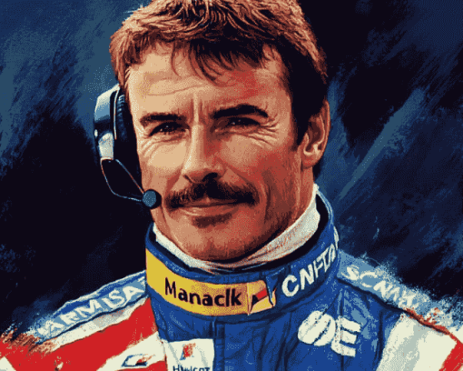 Aesthetic Nigel Mansell Racing Diamond Painting