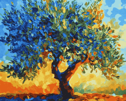 Aesthetic Olive Tree Diamond Painting