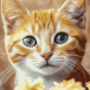 Aesthetic Orange Tabby Kittens Diamond Painting