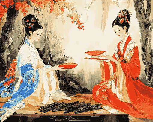 Aesthetic Oriental Diamond Painting