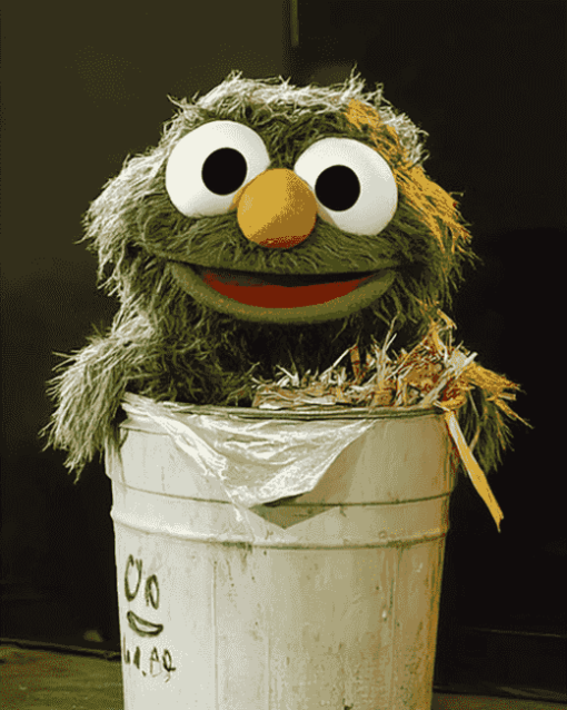 Aesthetic Oscar Grouch Diamond Painting