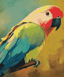 Aesthetic Parrot Diamond Painting