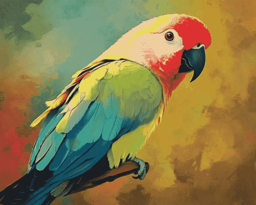 Aesthetic Parrot Diamond Painting