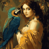 Aesthetic Parrot Vintage Diamond Painting