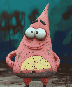 Aesthetic Patrick Star Animation Diamond Painting