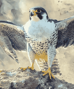 Aesthetic Peregrine Falcon Diamond Painting