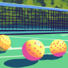 Aesthetic Pickleball Cartoon Diamond Painting