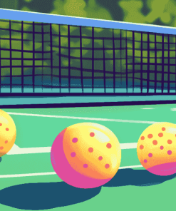 Aesthetic Pickleball Cartoon Diamond Painting