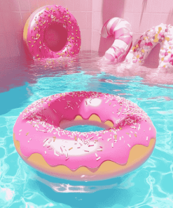 Aesthetic Pink Donut Diamond Painting