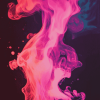 Aesthetic Pink Fire Diamond Painting