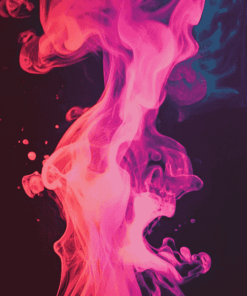 Aesthetic Pink Fire Diamond Painting