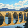 Aesthetic Pont Du Gard Diamond Painting