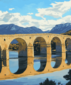 Aesthetic Pont Du Gard Diamond Painting