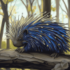 Aesthetic Porcupine Animation Diamond Painting