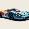 Aesthetic Porsche 917 Cars Diamond Painting