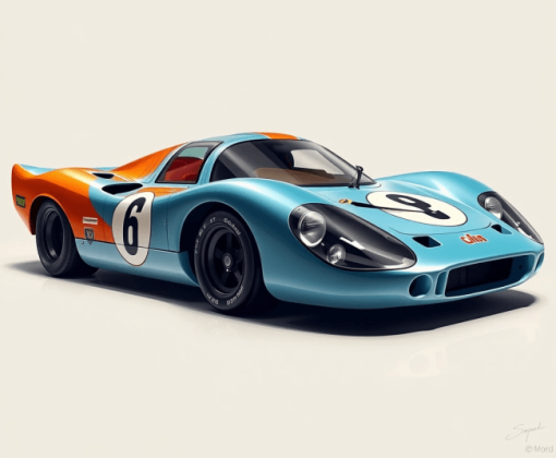 Aesthetic Porsche 917 Cars Diamond Painting