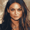 Aesthetic Portrait of Mila Kunis Diamond Painting