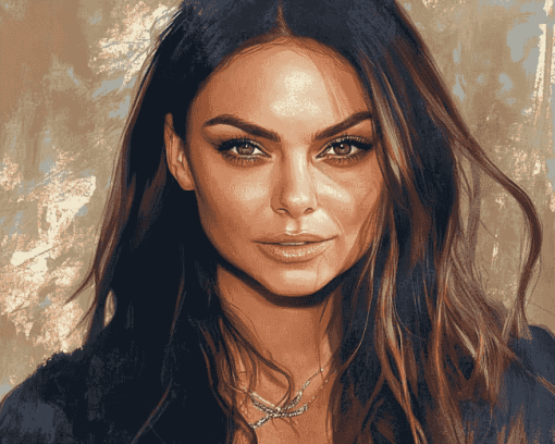 Aesthetic Portrait of Mila Kunis Diamond Painting