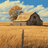 Aesthetic Prairie Barns Diamond Painting