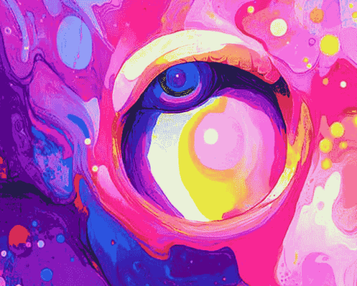 Aesthetic Psychedelic Animation Diamond Painting