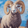 Aesthetic Ram Sheep Diamond Painting