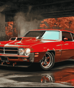 Aesthetic Red 1974 Gto Diamond Painting