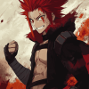 Aesthetic Red Riot Anime Diamond Painting