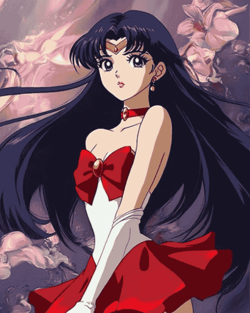 Aesthetic Sailor Mars Anime Diamond Painting