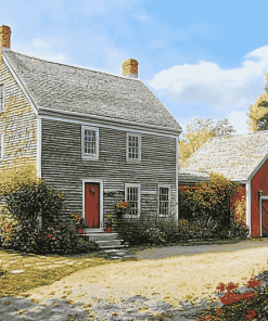 Aesthetic Saltbox House Diamond Painting