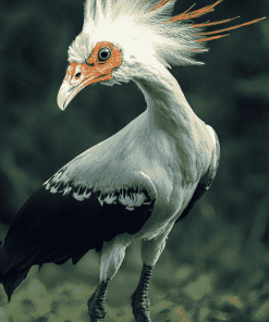 Aesthetic Secretarybird Diamond Painting