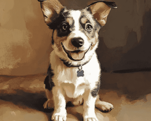 Aesthetic Siborgi Puppy Diamond Painting