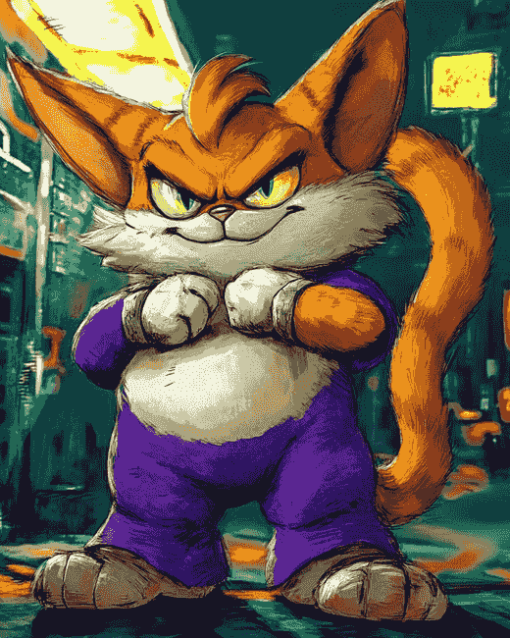 Aesthetic Sonic Big The Cat Diamond Painting