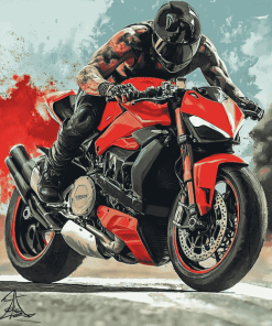 Aesthetic Streetfighter Motorbikes Diamond Painting