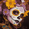 Aesthetic Sugar Skull Girl Diamond Painting