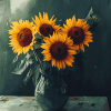 Aesthetic Sunflower Vase Art Diamond Painting