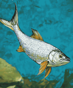 Aesthetic Tarpon Fish Diamond Painting