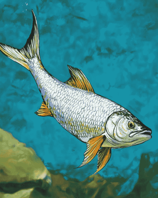 Aesthetic Tarpon Fish Diamond Painting