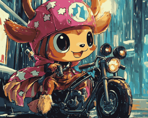 Aesthetic Tony Tony Chopper Anime Diamond Painting