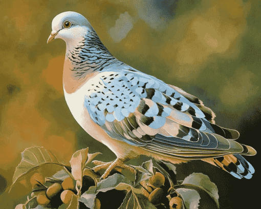 Aesthetic Turtle Dove Diamond Painting