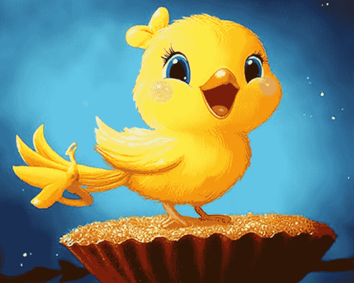 Aesthetic Tweety Animation Diamond Painting