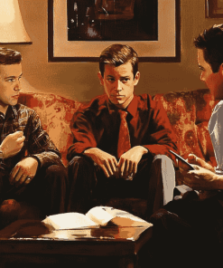 Aesthetic Two And Half Men Series Diamond Painting