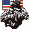 Aesthetic US Army Rangers Logo Diamond Painting